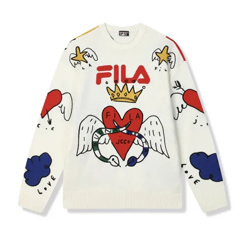 FILA ORIGINALE Sweater Unisex Cloud White