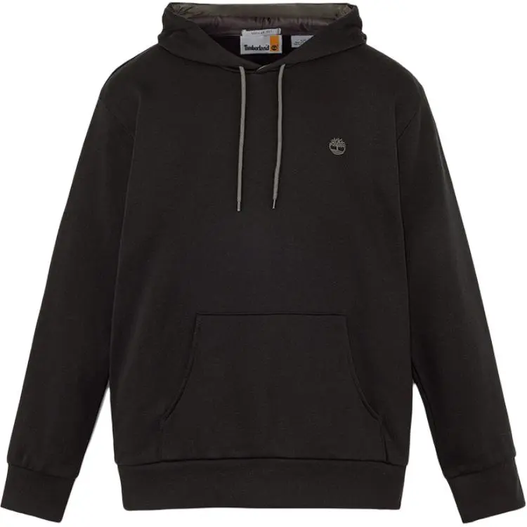 Timberland Knitted Fabric Casual Fleece Lined Hood Sweatshirt Men's Black