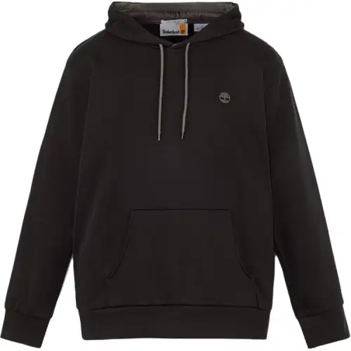 Timberland Knitted Fabric Casual Fleece Lined Hood Sweatshirt Men's Black