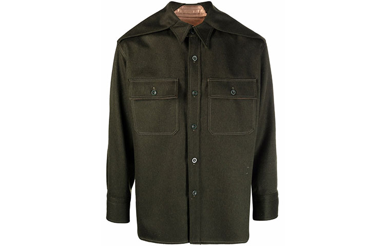 Мужская куртка Maison Margiela Shirt Jacket (зеленая)