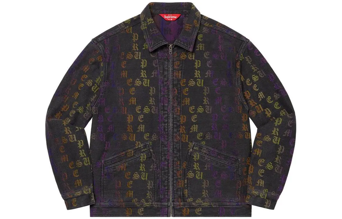 Supreme Gradient Jacquard Denim Work Jacket