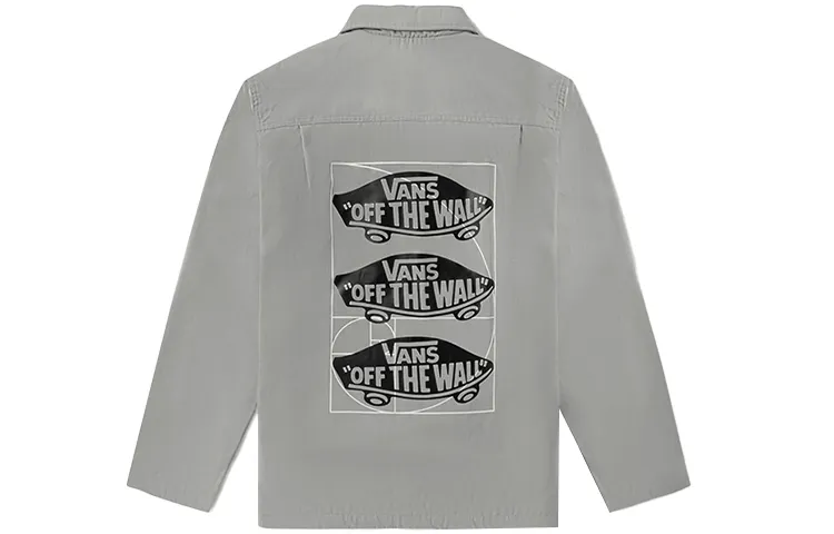 Vans Jackets Men's Gray Lapel Moderate Workwear
