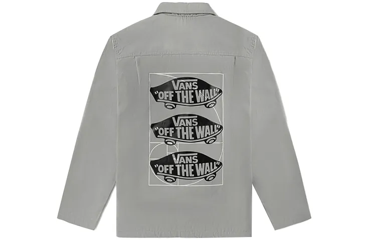 Vans Jackets Men's Gray Lapel Moderate Workwear