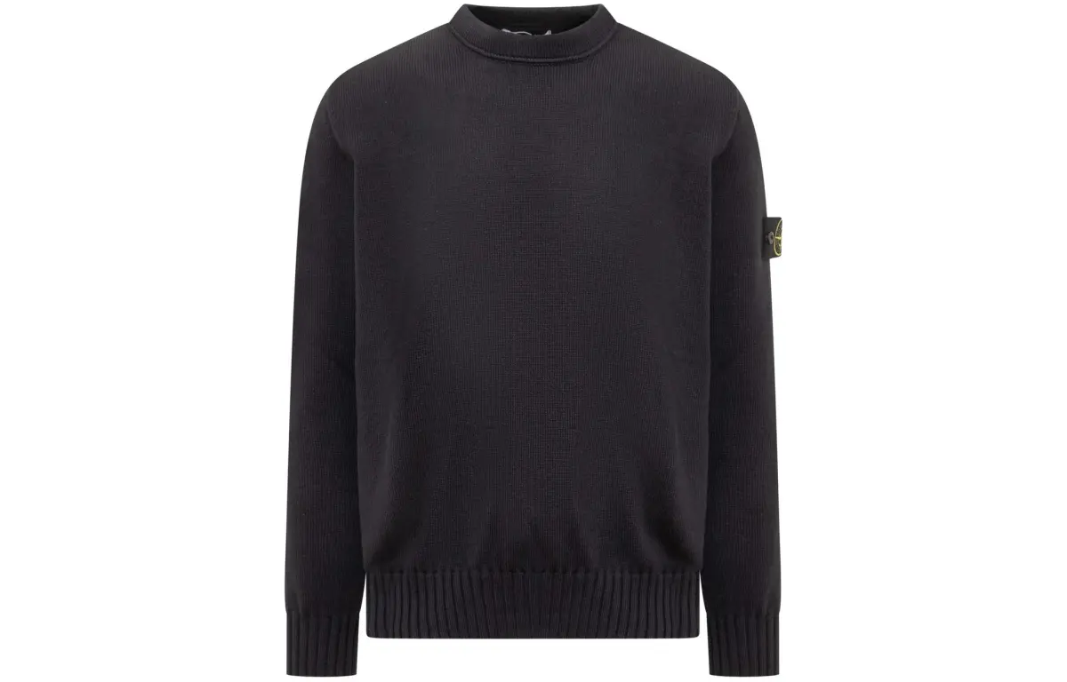 STONE ISLAND Logo Patch Crewneck Jumper