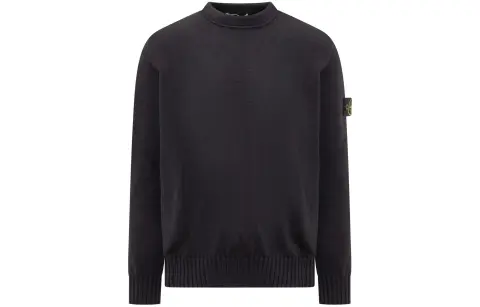 STONE ISLAND Logo Patch Crewneck Jumper