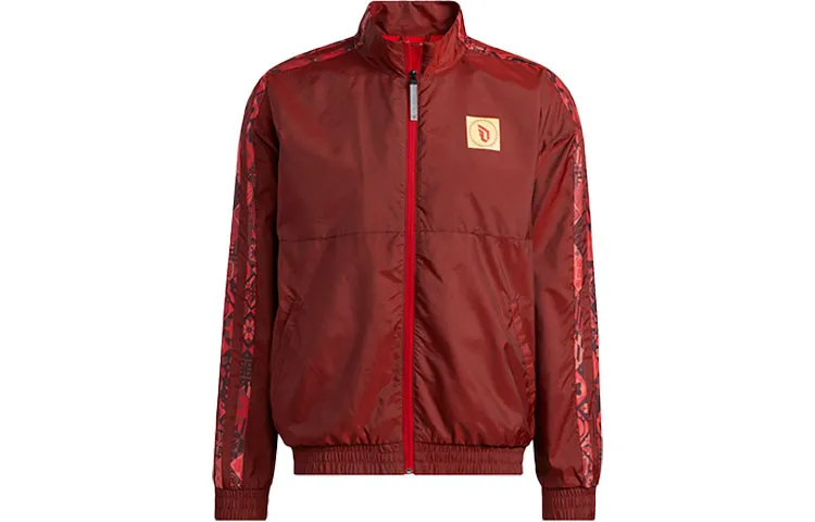 Adidas Jackets Men's Red Stand Collar Moderate Other
