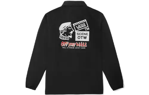 Vans Jackets Men's Black Lapel Moderate Other