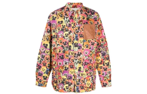LOEWE Jackets Men's Multicolor Lapel Moderate Other