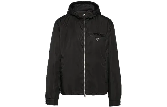 Prada Re-Nylon hooded blouson jacket