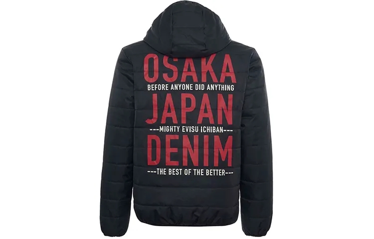 EVISU Jackets Men's Black Hooded Moderate Other