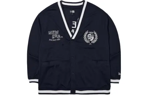 New Era Knitwear Unisex Navy Blue Crew Neck Moderate