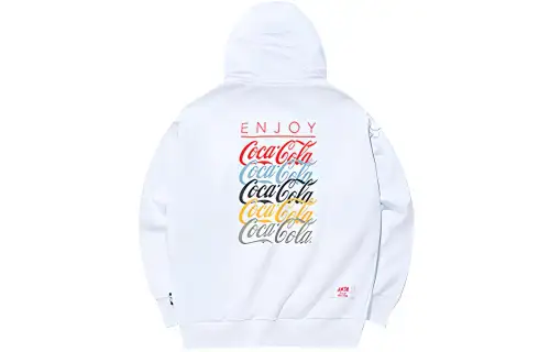 ANTA X Coca Cola Life Collection Sweatshirts Men's White Hooded Moderate Regular
