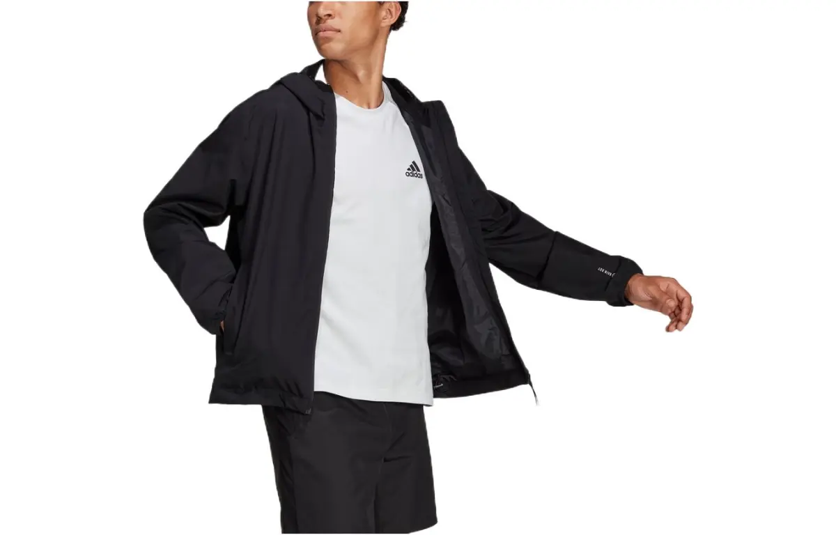 Adidas Jackets Men's Black Hooded Moderate Other