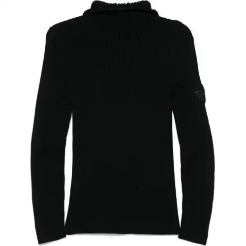 Prada ribbed-knit hoodie