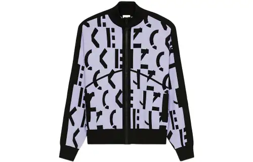 KENZO Jackets Men's Lavender Stand Collar Moderate Other