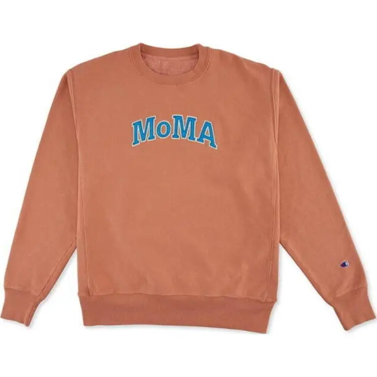 Champion MoMA Sweatshirts Unisex Crew Neck Moderate Straight Fit