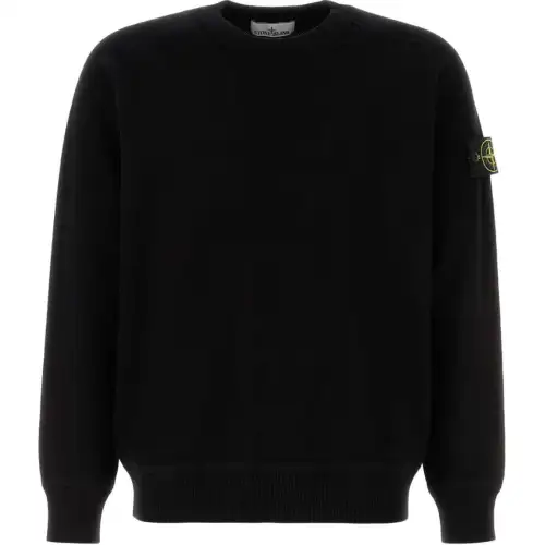 Stone Island Logo Patch Crewneck Sweatshirt