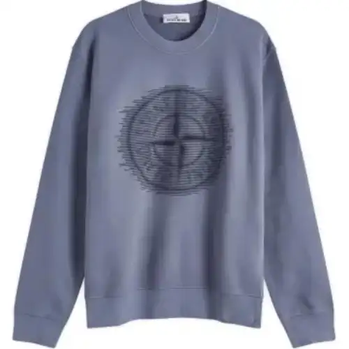 STONE ISLAND Compass Detailed Crewneck Sweatshirt
