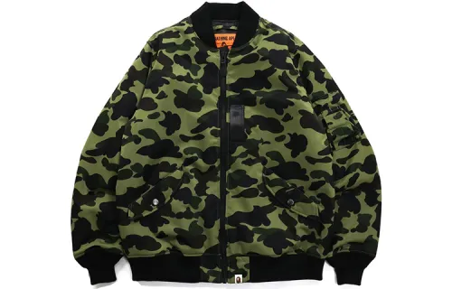 BAPE 1st Camo Nylon Twill Ma-1 Camo Twill MA-1 Bomber Jacket Jacket Men's