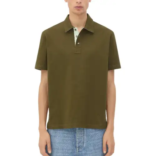 Bottega Veneta Polo Shirt Men's Olive Oil