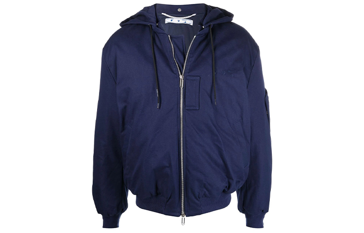 OFF WHITE Dinosaur Series Jackets Men's Blue Hooded Moderate Other