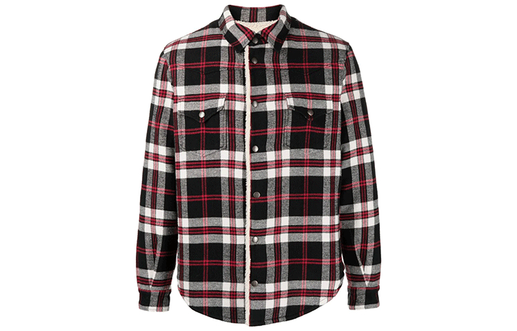 Oversize Western faux shearling-lined jacket
