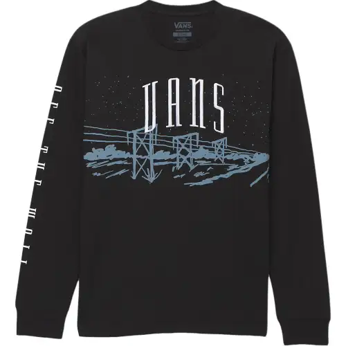 Vans T Shirts Men's Black Crew Neck Moderate