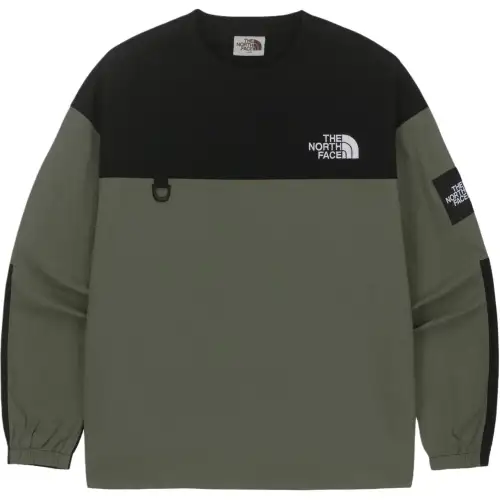 THE NORTH FACE Albany Crewneck Army Green Unisex Korea Version