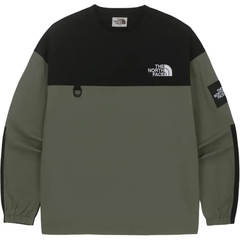 THE NORTH FACE Albany Crewneck Army Green Unisex Korea Version