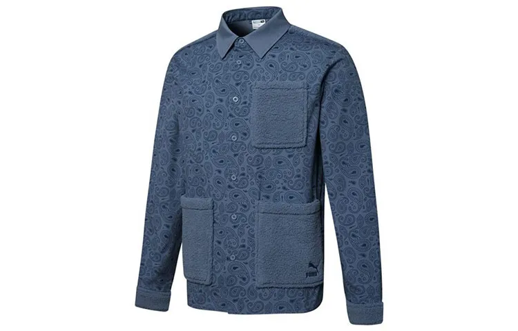 PUMA Jackets Men's Blue Lapel Moderate Other