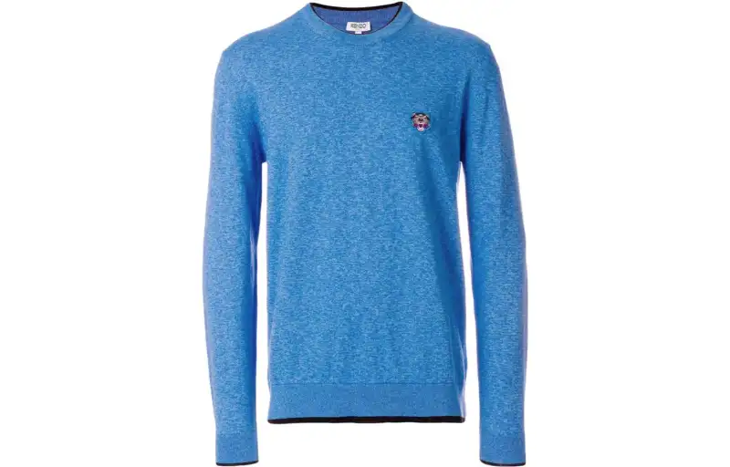 KENZO Sweaters Men's Blue Crew Neck Moderate Other