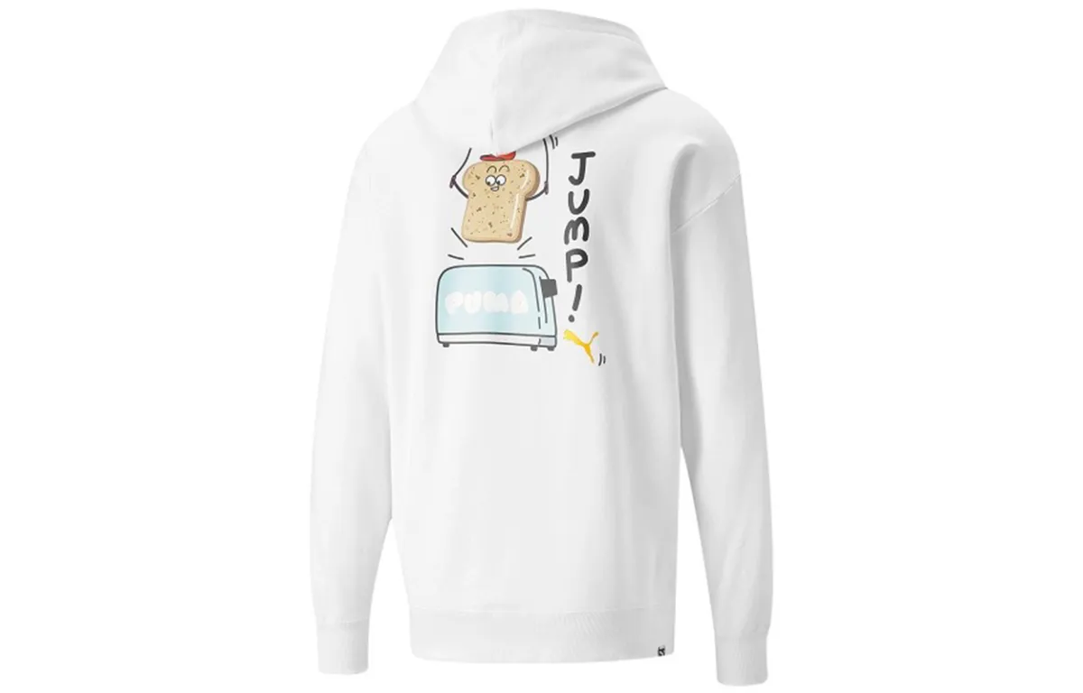 PUMA Jackets Men's White Hooded Moderate Other
