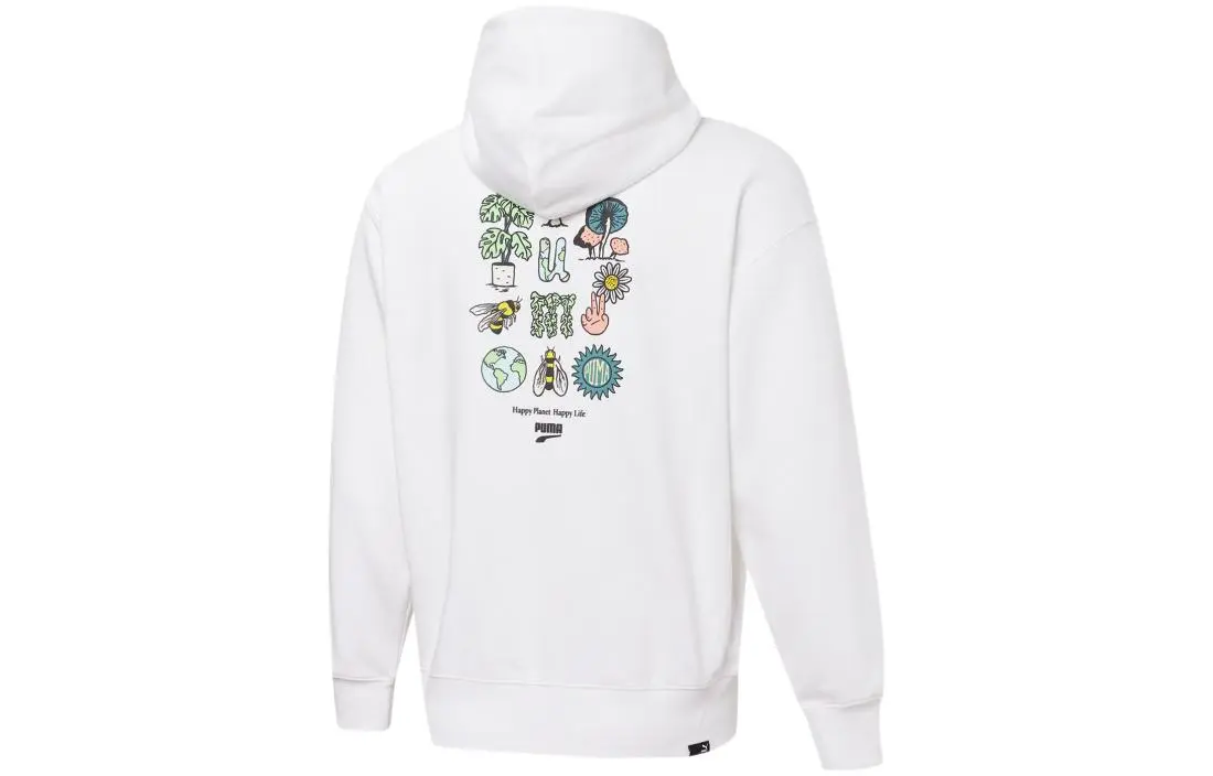 PUMA Jackets Men's White Hooded Moderate Other