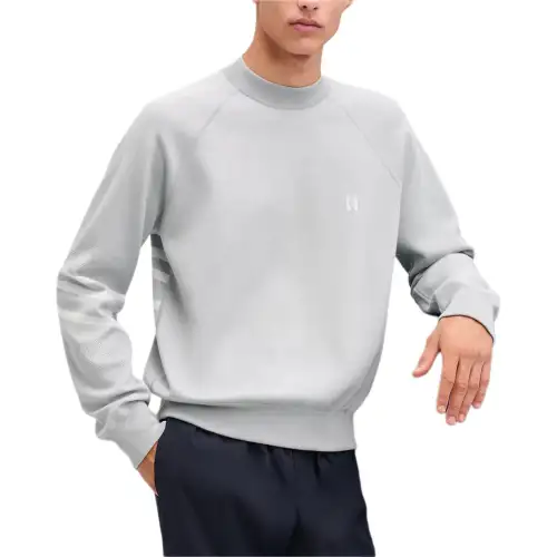 HERMES Sweaters Men's Gray Crew Neck Moderate