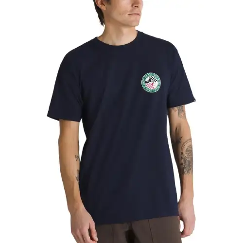 Vans World Team T Shirt Men's Marine Blue