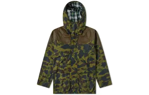 A BATHING APE X BARBOUR Jackets Men's Camouflage Hooded Moderate Other