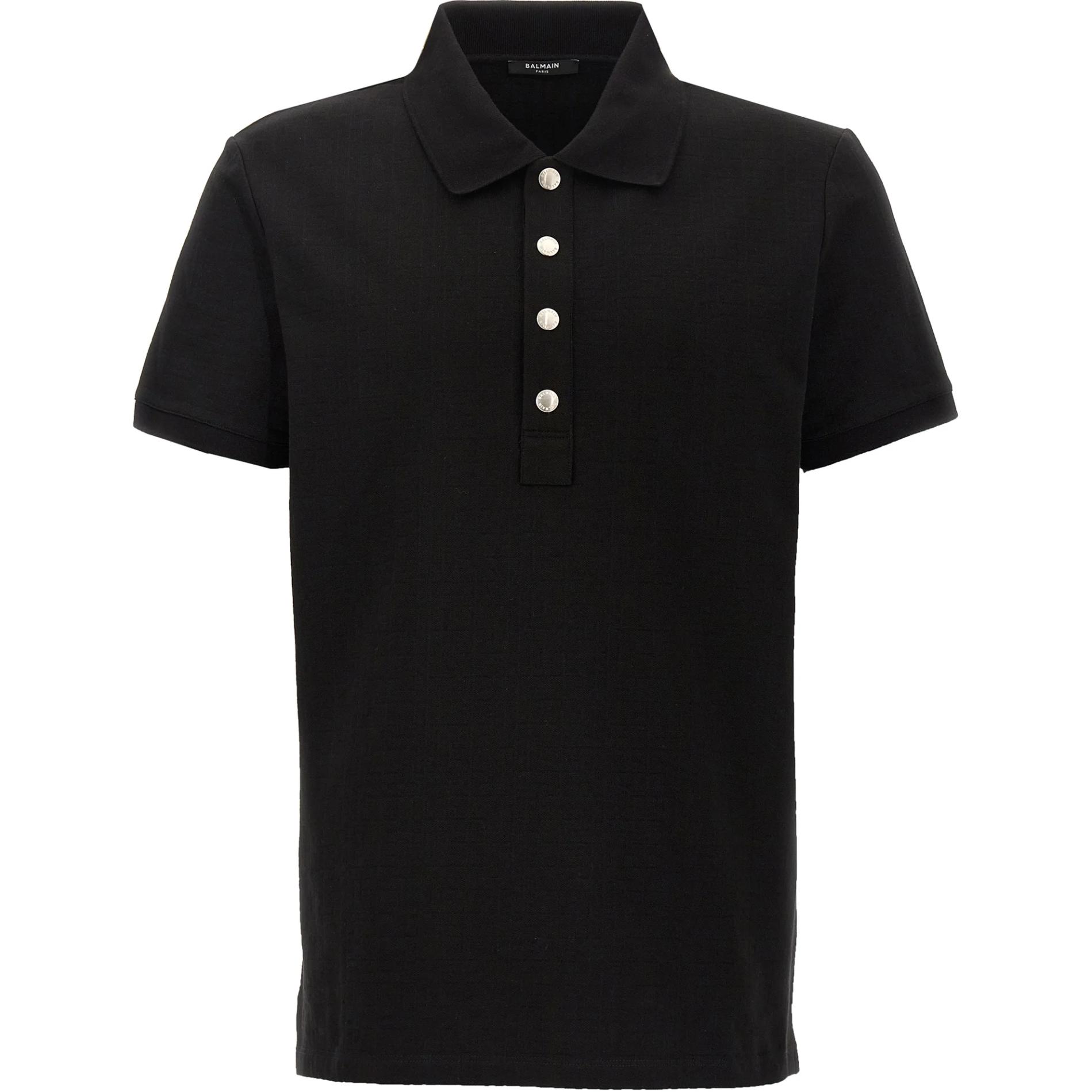 Мужское поло BALMAIN BALMAIN LogoPoloPolo (черное)