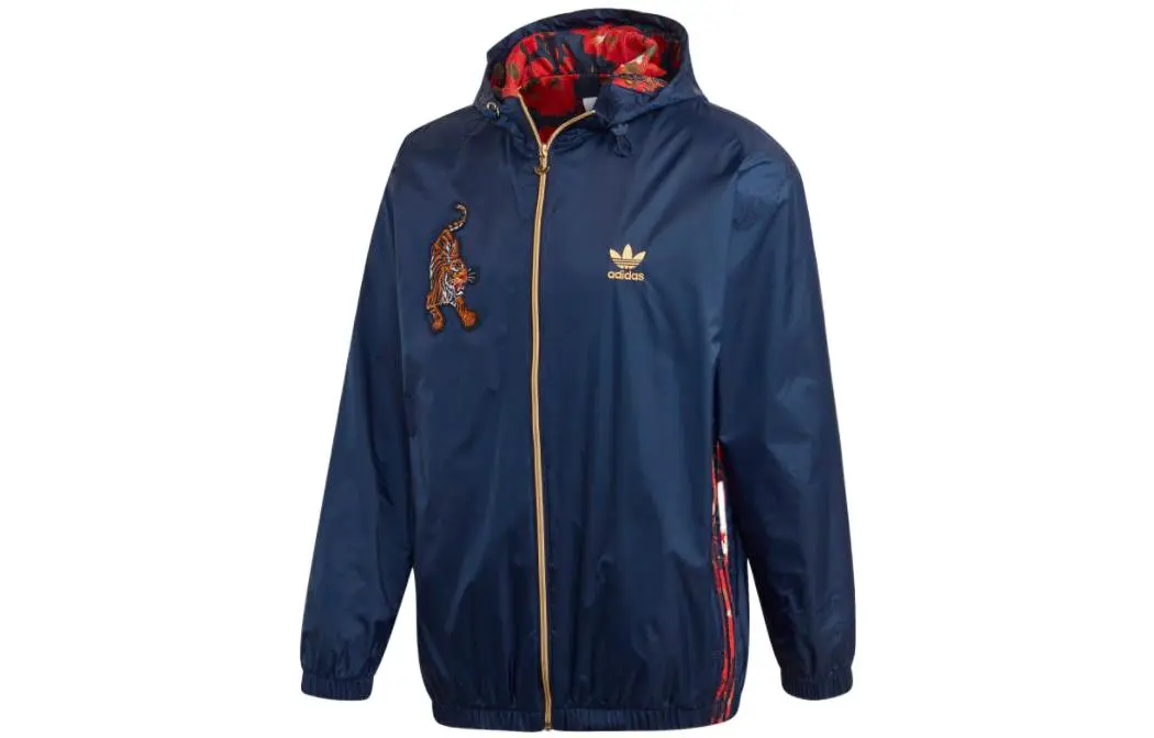 Adidas Originals Chinoiserie Mix Street Style Jacket Fall Men's Blue