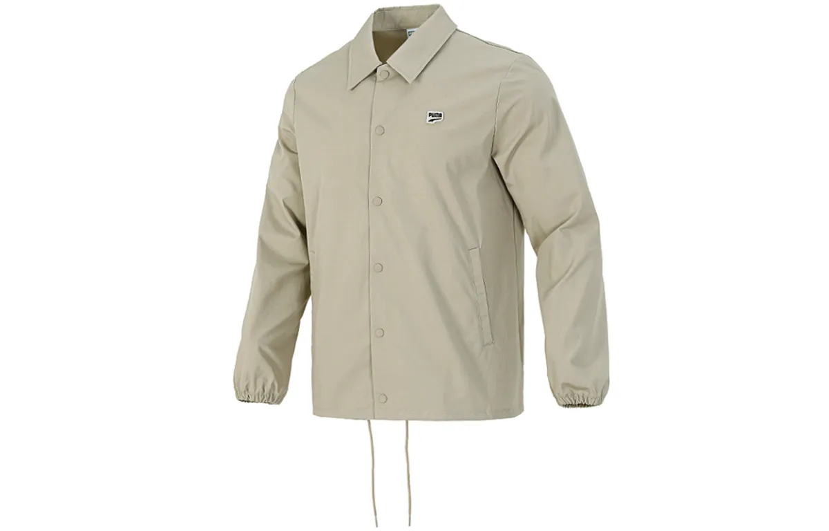 PUMA Jackets Men's Khaki Lapel Moderate Other