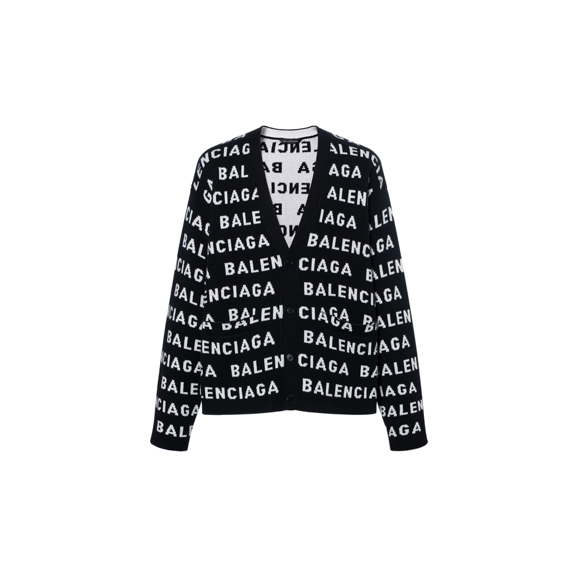 Мужской кардиган Balenciaga Knit (черный)