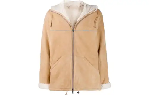 PRADA Jackets Men's Camel Hooded Moderate Other