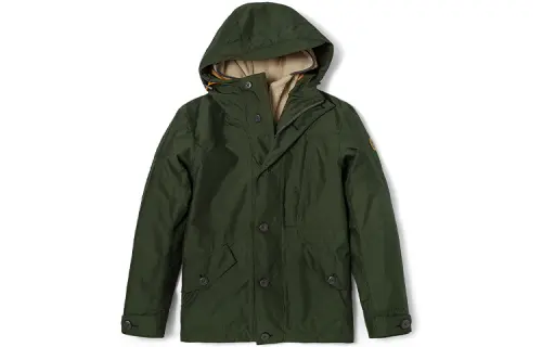 Timberland Fleece Tops Men's Luggage Bag Green Hooded Moderate Other