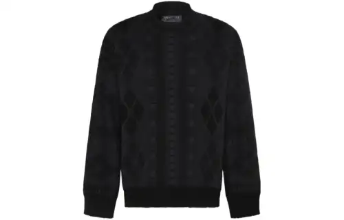 Balenciaga Logo Intarsia Knit Jumper