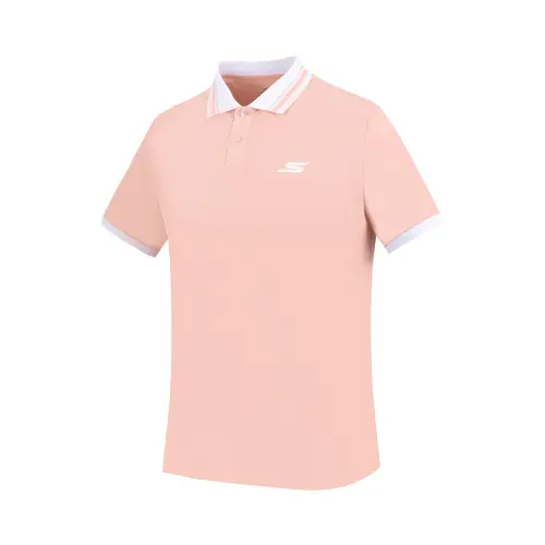 Skechers Polo Shirt Men's Zhen Pink