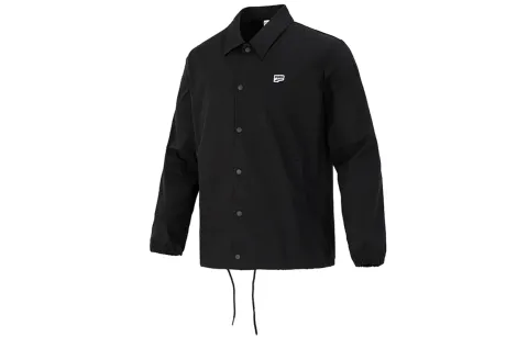 PUMA Jackets Men's Black Lapel Moderate Other