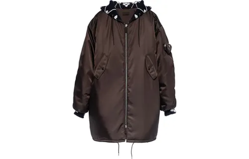 PRADA Jackets Men's Umber Hooded Moderate Other