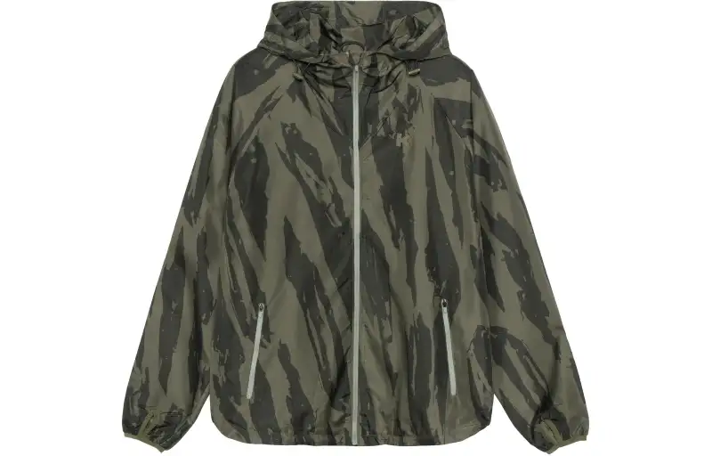 KENZO Jackets Men's Green Hooded Moderate Other