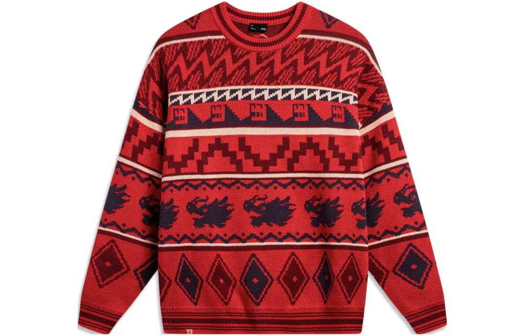 Li Ning Sweater Men's Vermilion