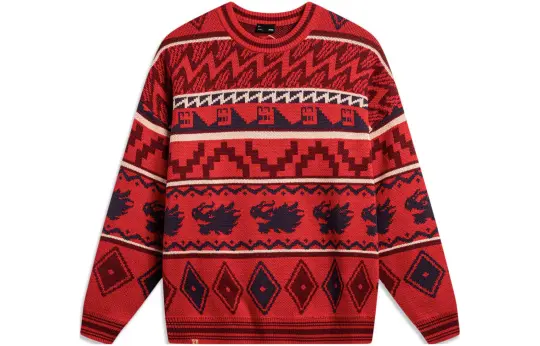 Li Ning Sweater Men's Vermilion