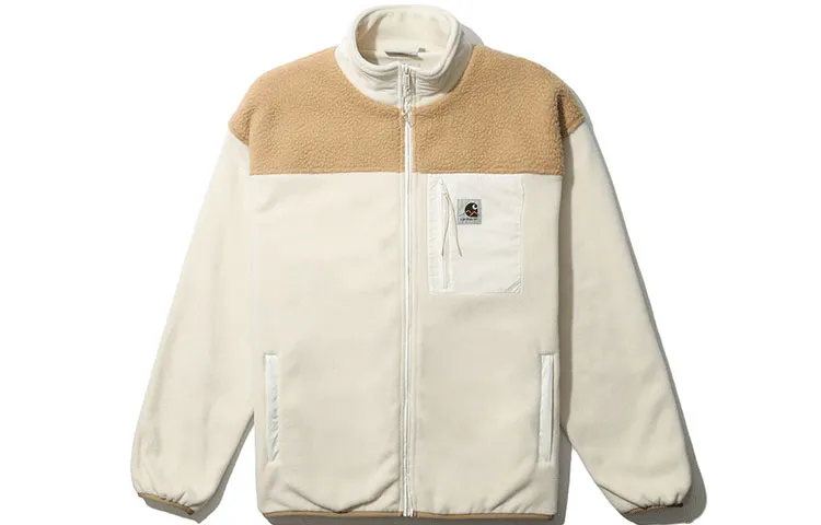Carhartt WIP Jackets Unisex White Stand Collar Moderate Straight Fit